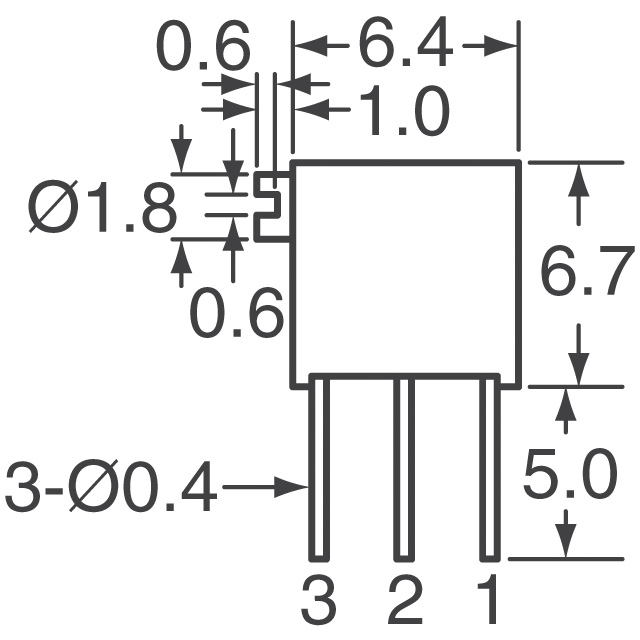 PV37X502C01B00 Bourns Inc.  Trimmer Potentiometers